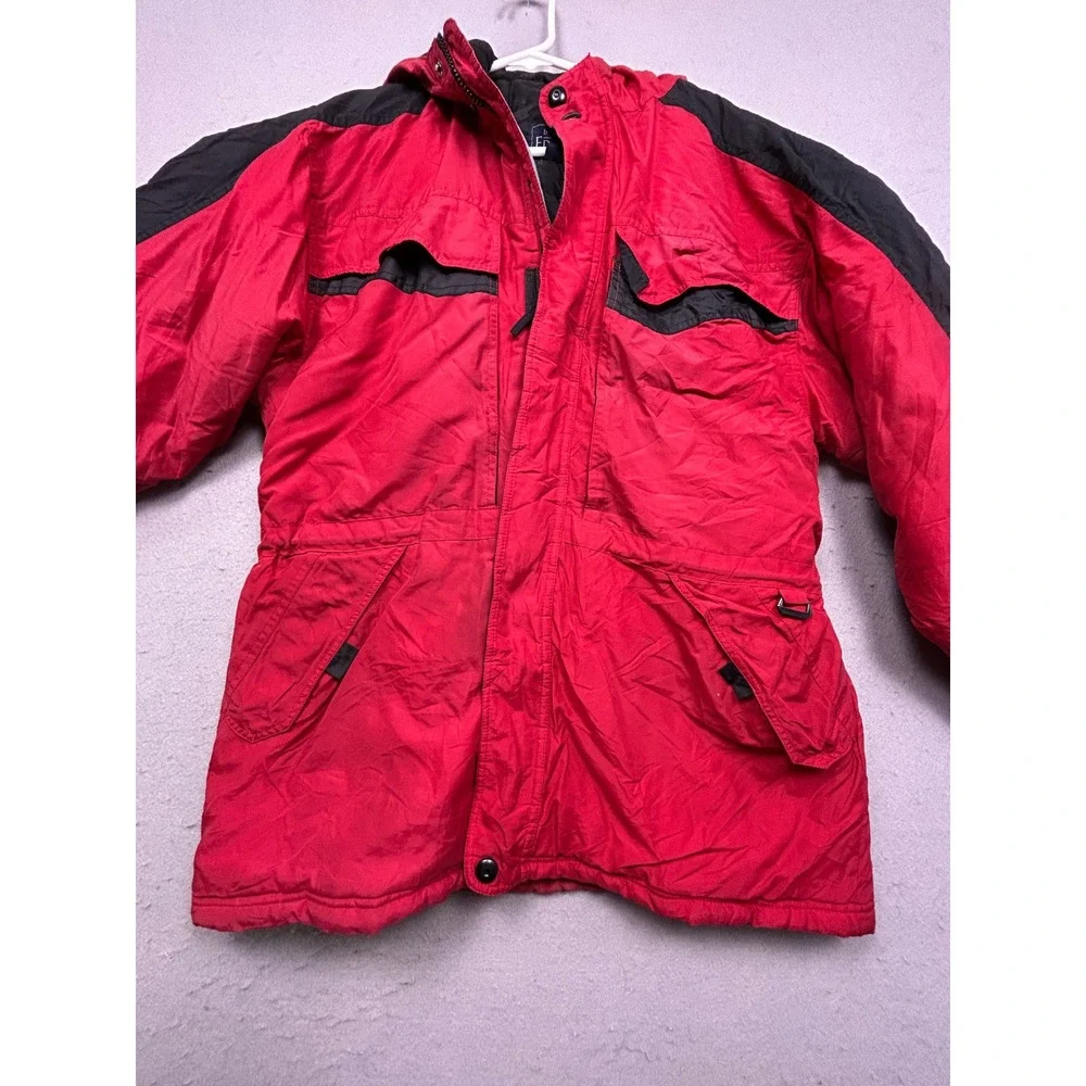 Basic Editions Highland Parkway Nylon Jacket Red Black Large 16/18 Boys